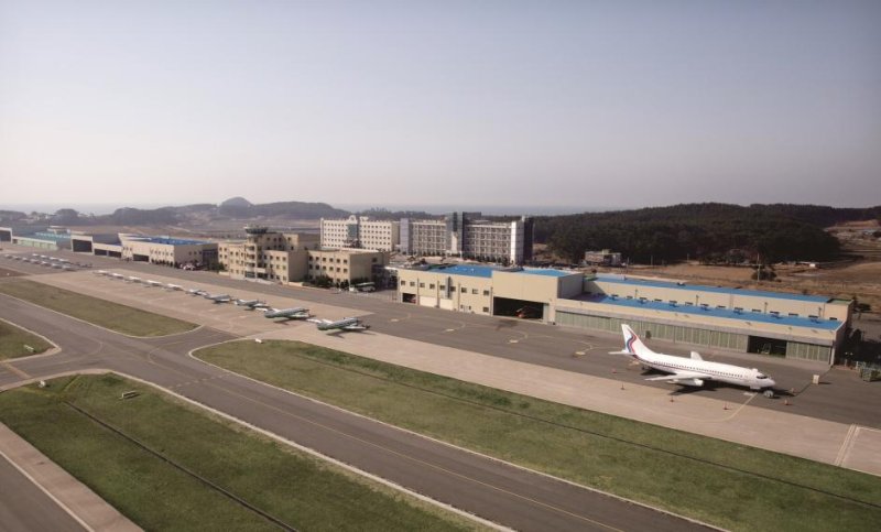 [서산=뉴시스] 한서대학교 태안캠퍼스 활주로의 B-737 교육용 여객기 모습. (사진=뉴시스 DB). photo@newsis.com