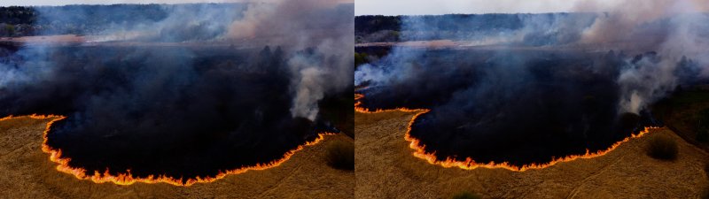 [piknic] Film still from ‘Burning 1946-2024’ (diptych) by Stephan Crasneanscki, 2024, ⓒ Soundwalk Collective *재판매 및 DB 금지