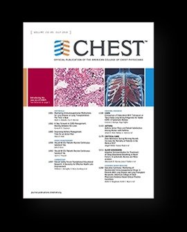 [서울=뉴시스]도널드 트럼프 정부의 공격 대상이 된 미 의학 저널 체스트(Chest)의 표지. 2025.4.19. *재판매 및 DB 금지