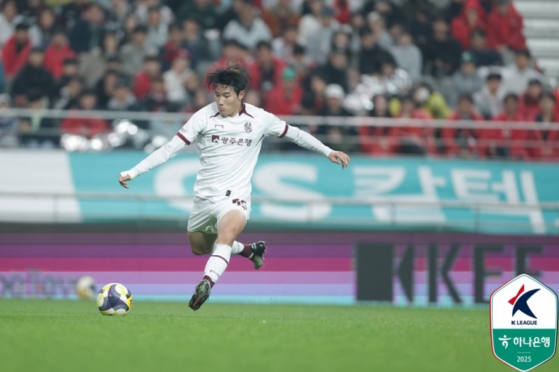[서울=뉴시스] 프로축구 K리그1 광주FC의 박태준. (사진=한국프로축구연맹 제공)