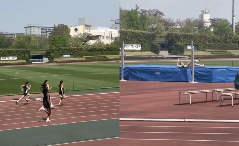 '추성훈 딸' 추사랑, 14살 맞아? 놀라운 키…높이뛰기 성공