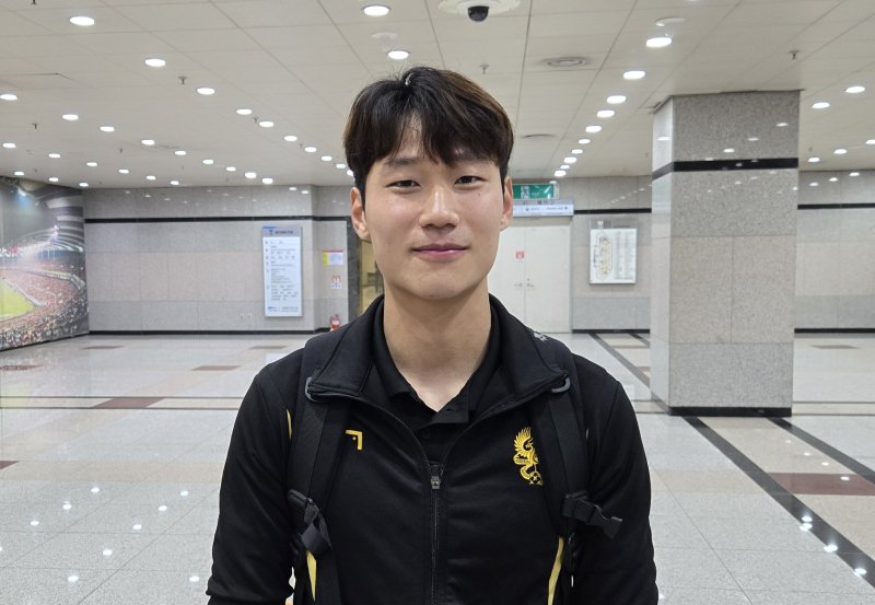 [서울=뉴시스] 하근수 기자= 프로축구 K리그1 광주FC의 오후성. 2025. 4. 19. hatriker22@newsis.com