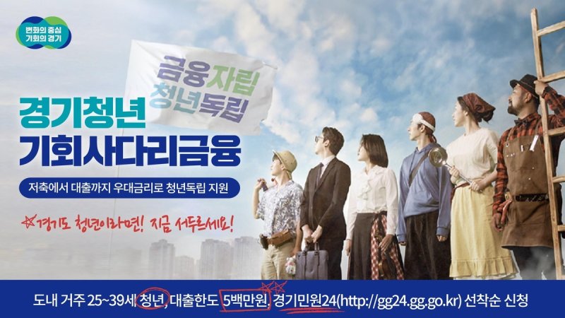 경기도 청년 기회사다리금융 홍보 이미지 (출처=연합뉴스)