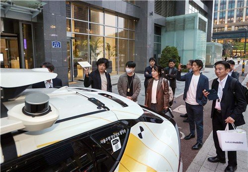 일본 '크로스 택시' 카카오모빌리티 방문 (출처=연합뉴스)