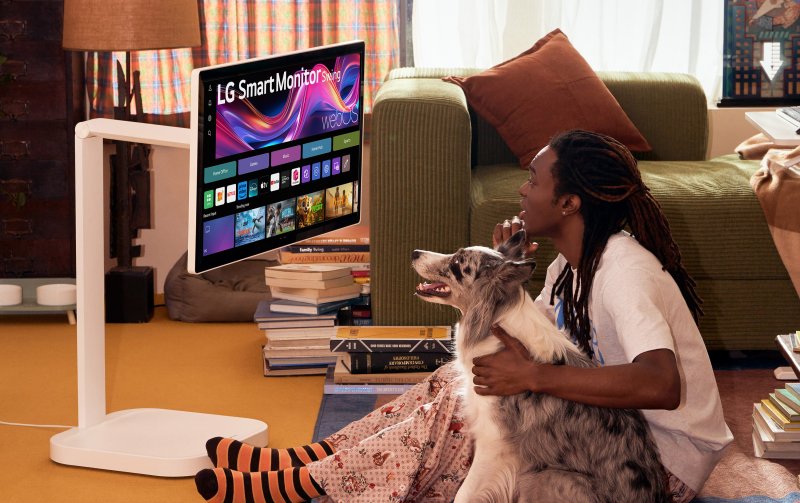 이동식 스탠드+모니터암… LG전자 '스윙' 띄운다
