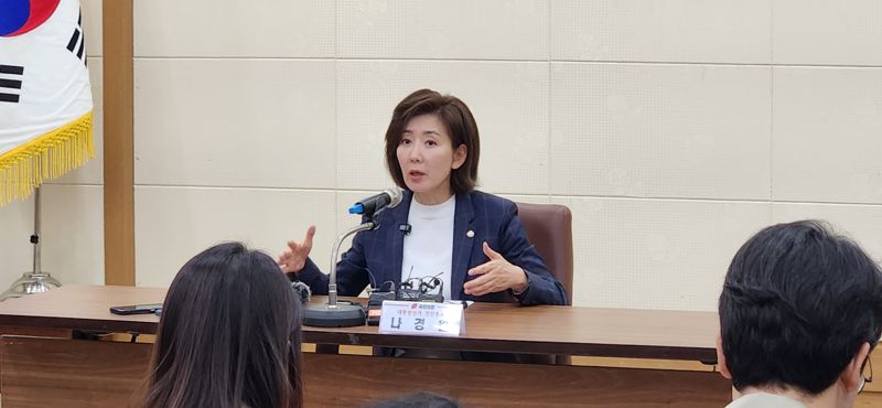 나경원 "대한민국 다시 성장시키기 위해 출마 결심"