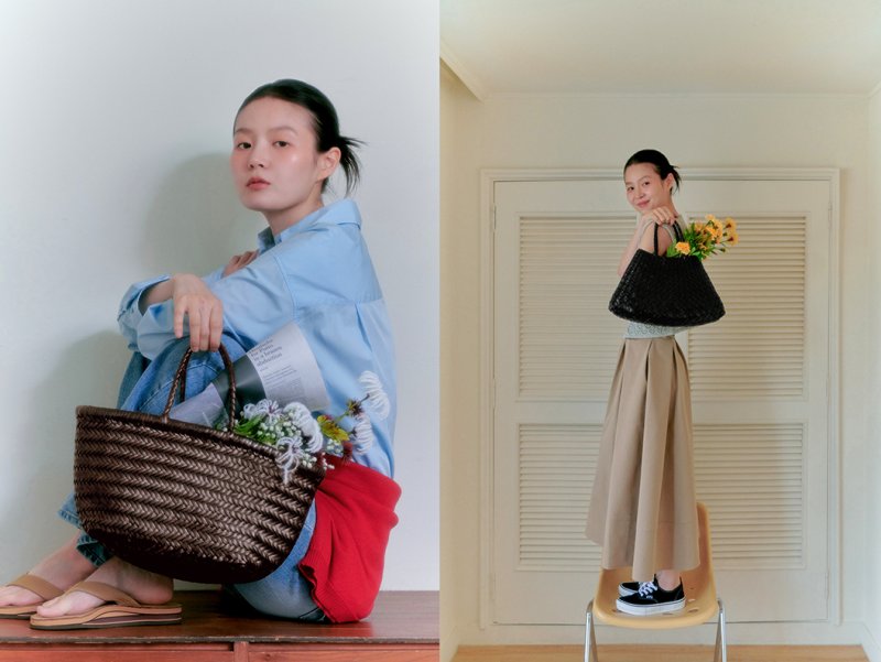 [서울=뉴시스] 무신사에서 올해 여름 시즌을 맞아 '위빙백(weaving bag)'이 대표 인기 아이템으로 부상했다고 22일 밝혔다. (사진=무신사 제공) *재판매 및 DB 금지 /사진=뉴시스
