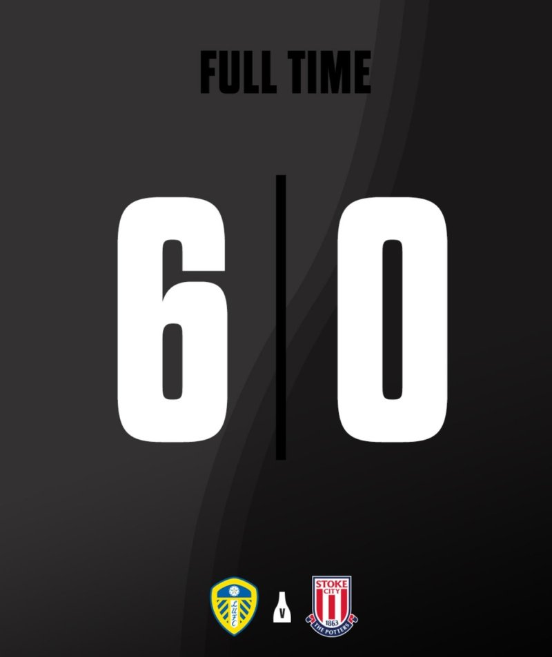 리즈 유나이티드에 0-6 완패를 당한 스토크 시티 (출처=연합뉴스)