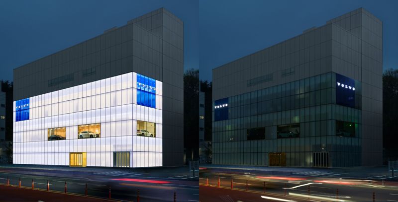 지난 소등 캠페인 당시 볼보자동차코리 진주 전시장 모습. 볼보자동차코리아 제공