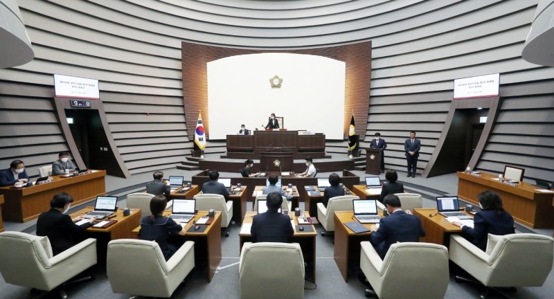 경기 광주시의회 본회의장 모습.(광주시의회 제공)