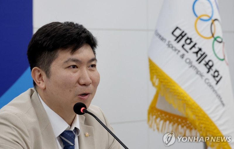 발언하는 유승민 대한체육회장 (출처=연합뉴스)