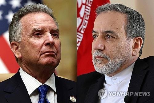 위트코프 특사와 아락치 장관 (출처=연합뉴스)
