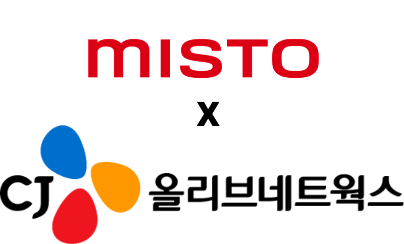 미스토홀딩스-CJ올리브네트웍스 로고. CJ올리브네트웍스 제공