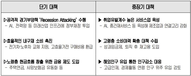 내수 소비 반등을 위한 단기·중장기 대책 (출처=연합뉴스)