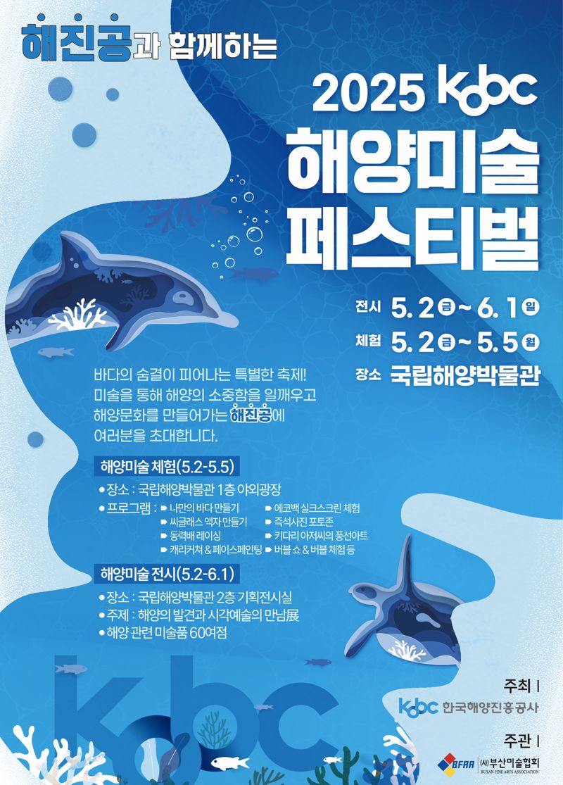2025 KOBC 해양미술페스티벌 공식 포스터. 한국해양진흥공사 제공