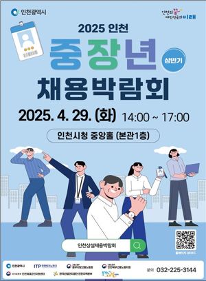 인천 중장년 채용박람회 29일 개최