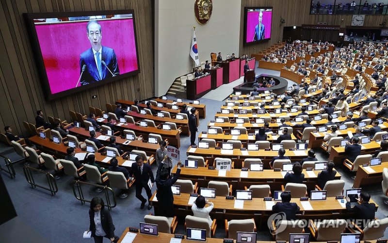 한덕수 권한대행 예산안 시정연설 (출처=연합뉴스)