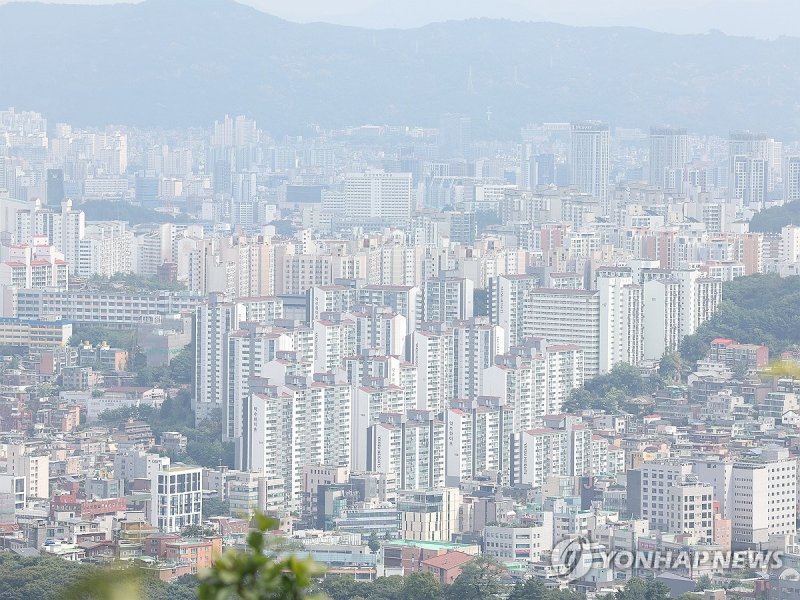 남산에서 바라본 서울 아파트 풍경 (출처=연합뉴스)