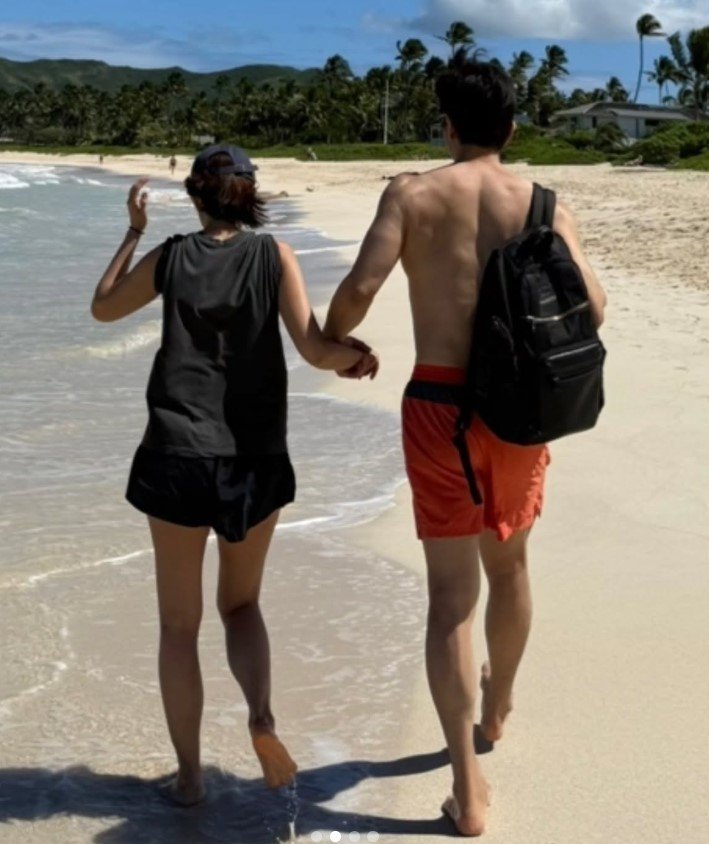 차인표♥신애라, 결혼 30주년 하와이 여행…20대 신혼인 줄