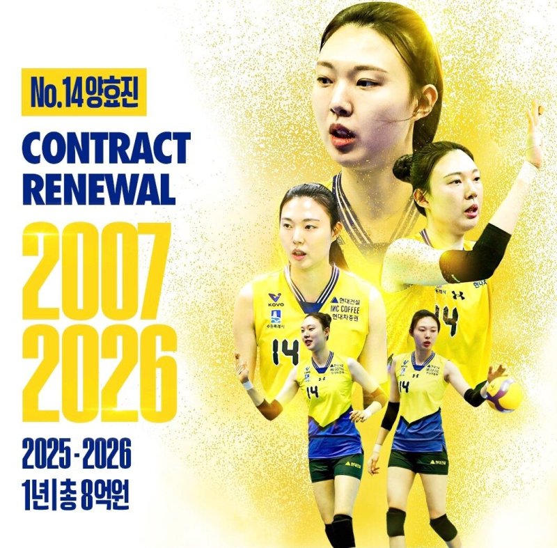 은퇴 미룬 양효진, 현대건설과 FA 계약 체결 (출처=연합뉴스)