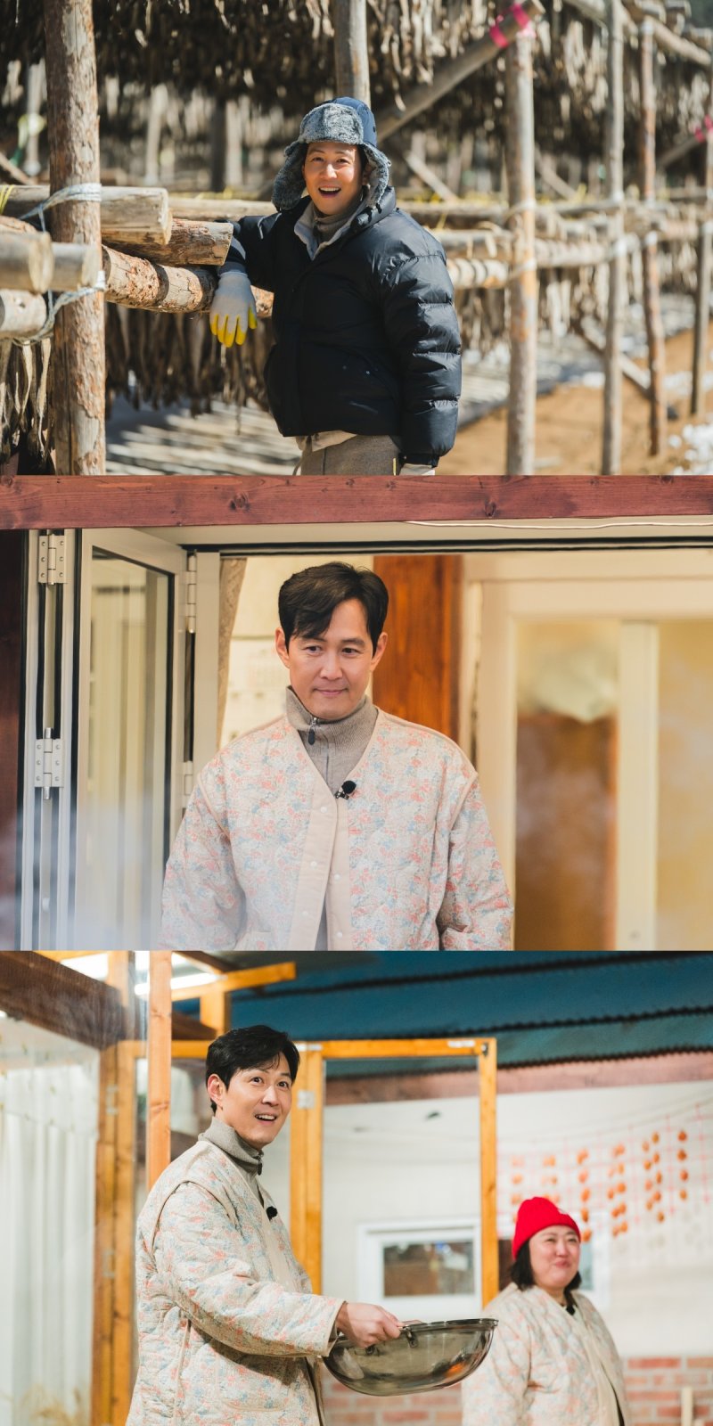 이정재 '월드스타' 내려놓고 '일꾼' 됐다…군밤장수 모자까지