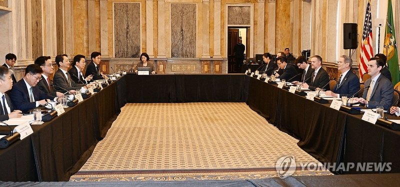 한-미 2+2 통상협의 시작 (출처=연합뉴스)