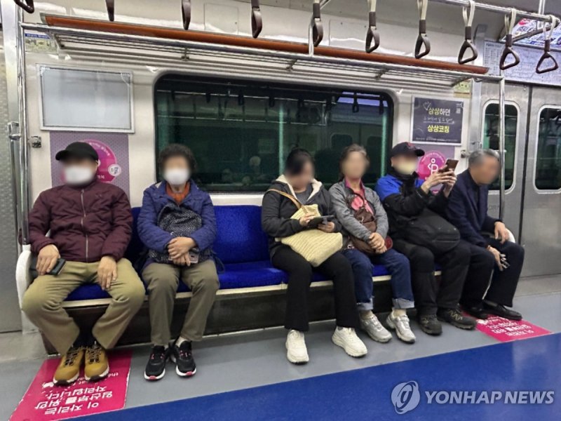 빈자리 없는 임산부 배려석. /사진=연합뉴스