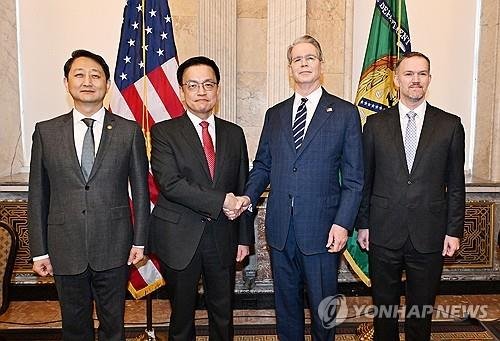 한-미 2+2 통상협의 시작 (출처=연합뉴스)