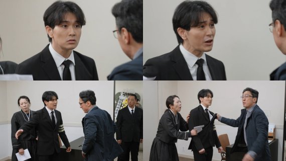 '대운을 찾아라' 신선웅, 장례식장에서 분노 폭발…손창민과 대치