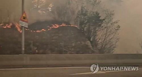 주말 곳곳서 산불...인제 대응 2단계 격상