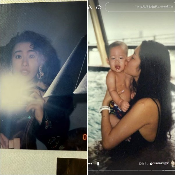 고현정, 어린 아들 볼뽀뽀 사진 공개에 '리즈' 시절 인증까지…"정말 그립다"