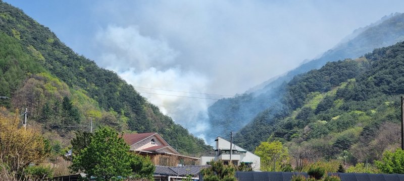 [속보] 인제 상남면 하남리 산불 '주불 진화' 완료