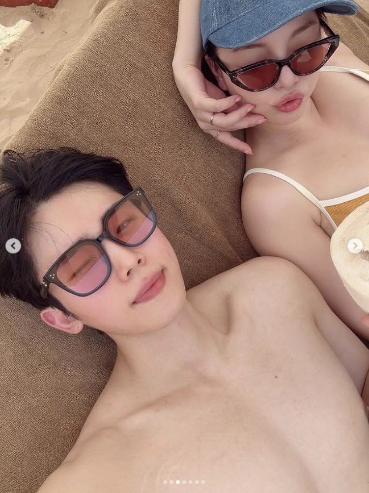 '최시훈♥' 에일리, 허니문서 비키니 입고 입술 쪽…신지 "부러우면 지는 거"