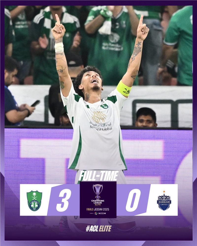 [서울=뉴시스]피르미누의 알아흘리, ACLE 4강 진출. (사진=AFC 소셜미디어 캡처) 2025.04.27. photo@newsis.com *재판매 및 DB 금지.