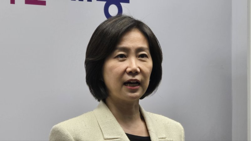 28일 오후 세종시청에서 기자회견하는 허은아 전 개혁신당 대표.