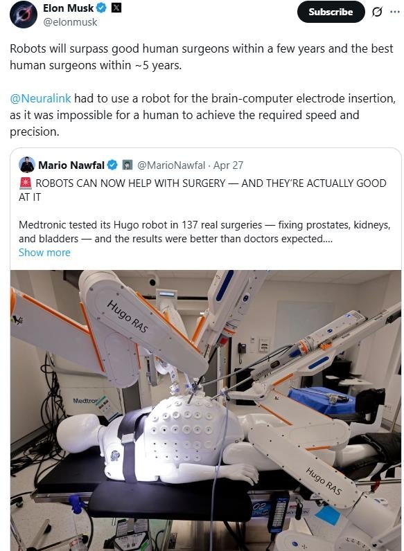 일론 머스크가 엑스에 올린 글 (출처=연합뉴스)