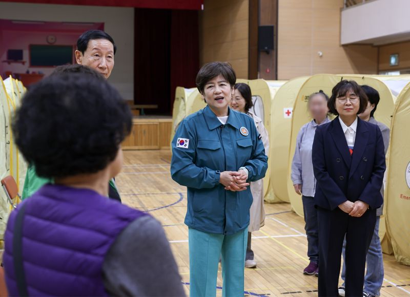 강은희 교육감, 북구 지역 산불 피해 현장 점검