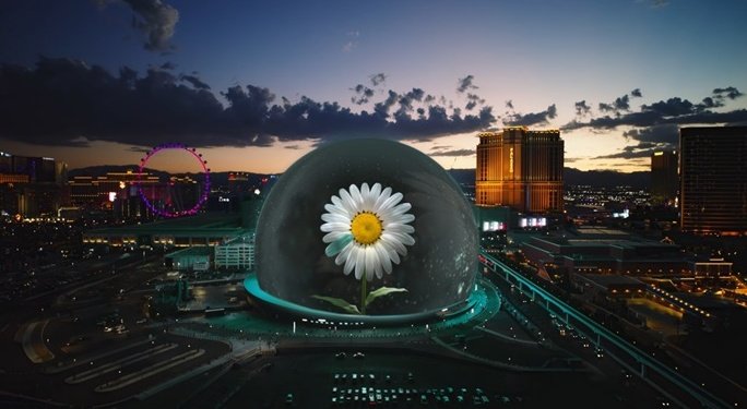 지드래곤 참여 미디어아트 광고 영상, 美 스피어 외벽 상영