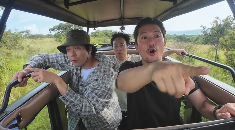 "안광에 몸 경직"…김대호, 사파리서 야생동물 무리 위압감에 경악