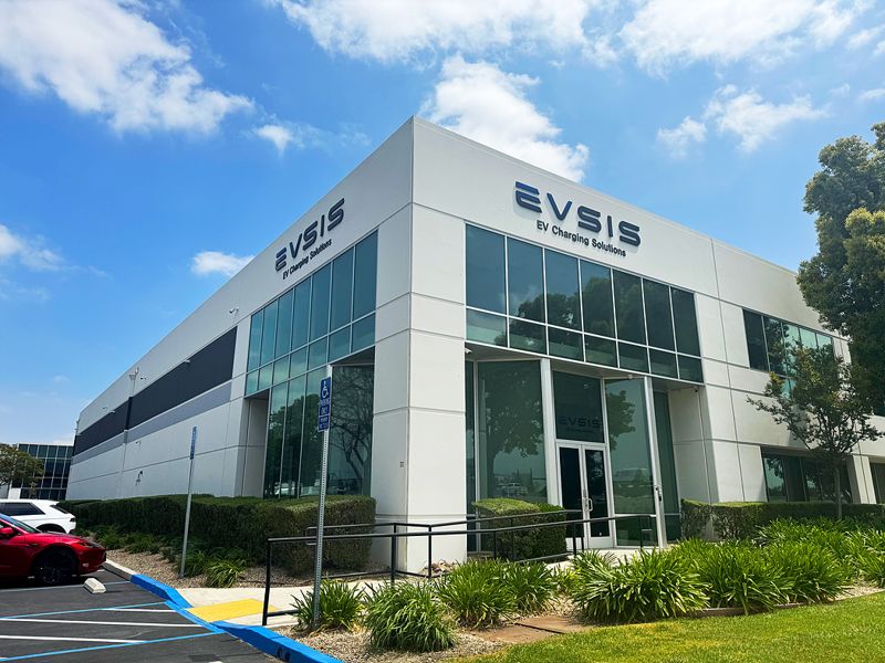 미국 캘리포니아 주에 위치한 EVSIS 아메리카 사옥 전경. 롯데이노베이트 제공