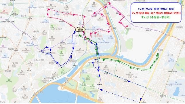 성공버스 전체 노선도 (출처=연합뉴스)