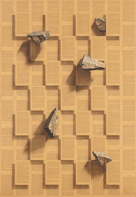 고영훈, 스톤북, 1985, å 낱장에 아크릴릭 물감, 142x98cm *재판매 및 DB 금지