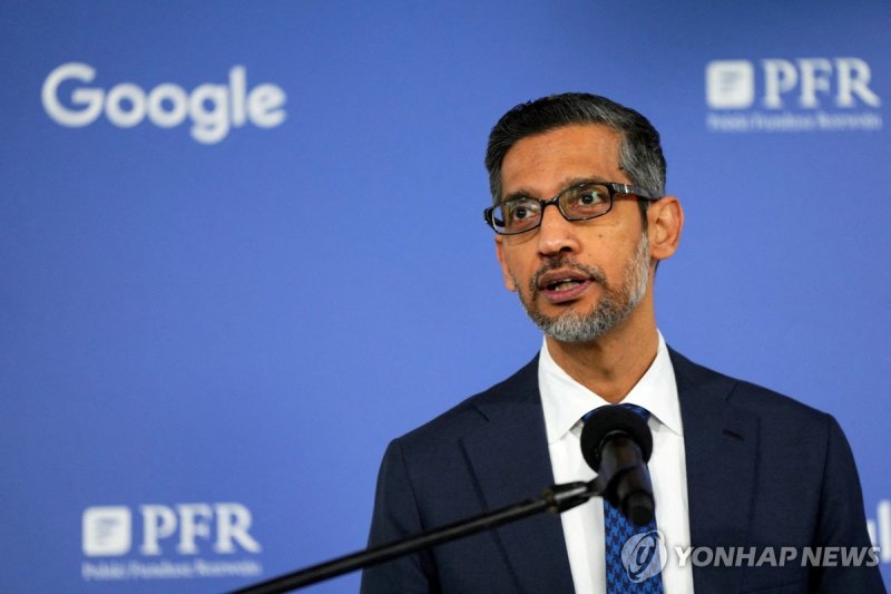 구글 모회사 알파벳 CEO 순다르 피차이 (출처=연합뉴스)