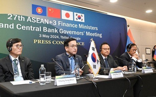 작년 5월에 열린 아세안+3 재무장관·중앙은행 총재 회의 (출처=연합뉴스)