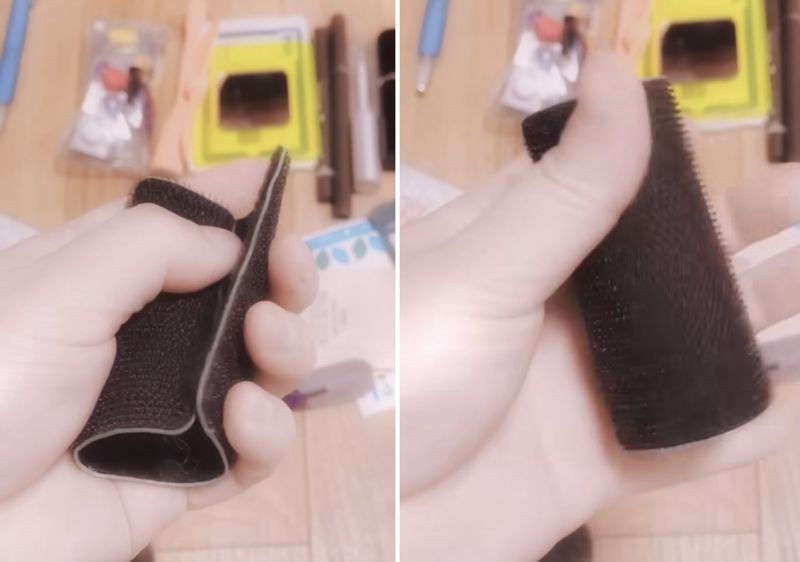 배우 구혜선이 특허받은 '펼치는 헤어롤'/사진=구혜선 인스타그램 캡처