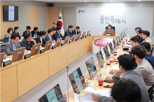 용이시, 시민프로축구단 창단준비위원회 회의 (출처=연합뉴스)