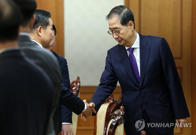 '사퇴 전 마지막 일정'…한덕수 권한대행 안보관계장관회의 (출처=연합뉴스)