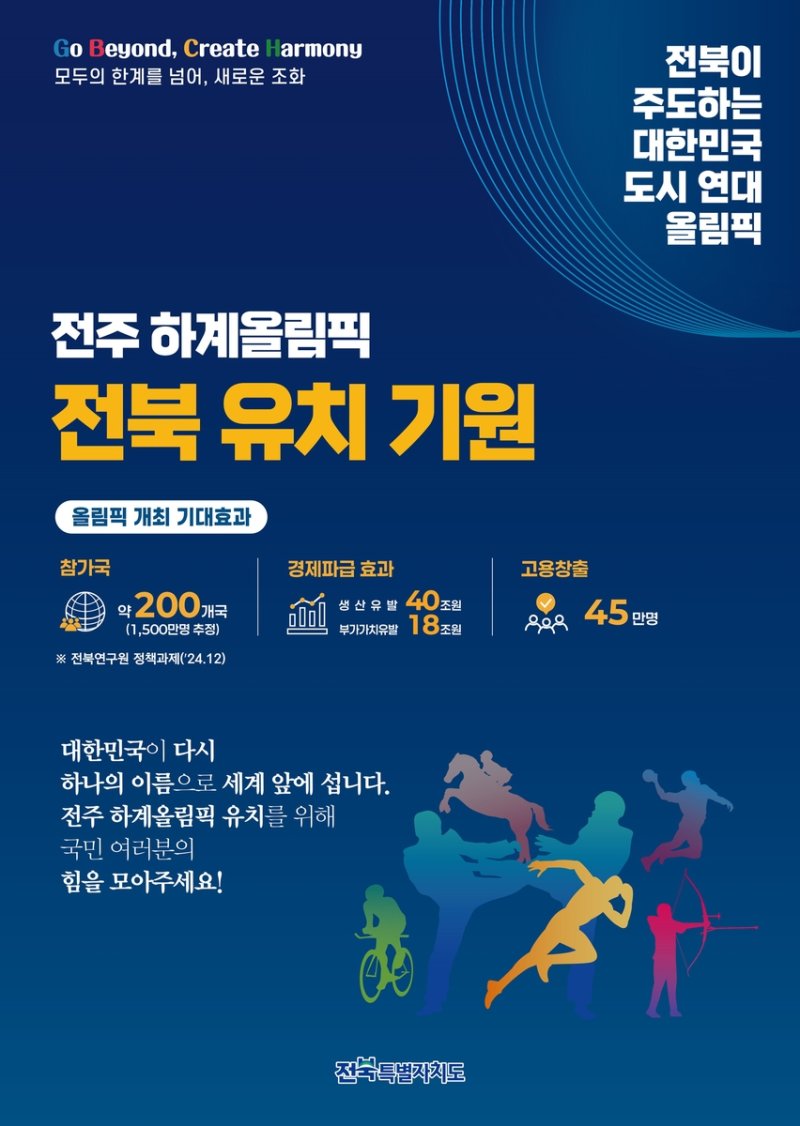 전주 하계올림픽 유치 기원 홍보물 (출처=연합뉴스)