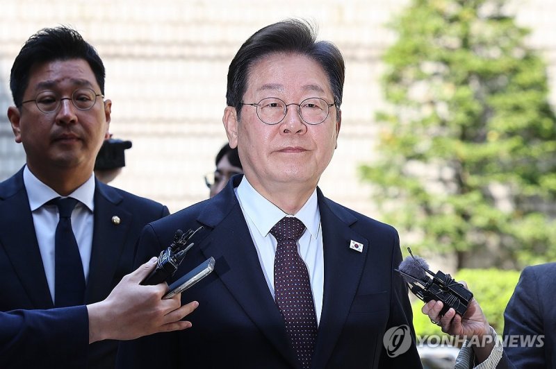 이재명 후보, 법정으로 (출처=연합뉴스)