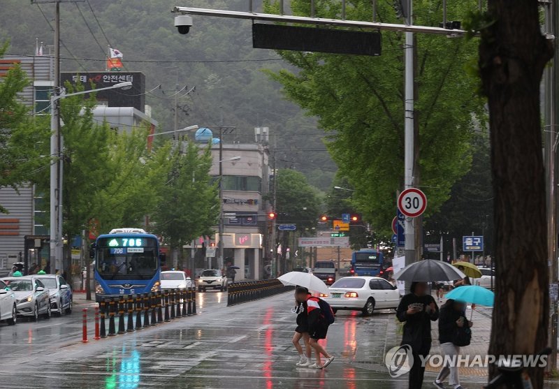 잔불 잡아줄 반가운 비 (출처=연합뉴스)